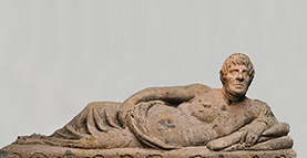 Sarcophagus with Reclining Man